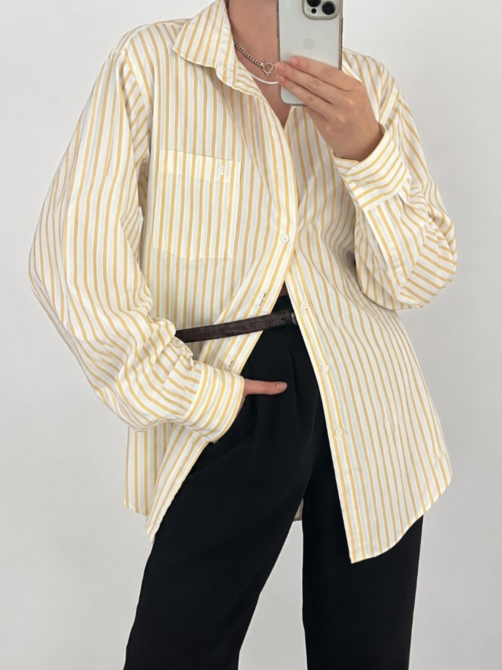 Christian Dior Vintage 80s Pinstripe Shirt